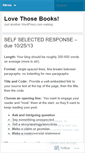 Mobile Screenshot of lovethosebooks.wordpress.com