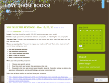 Tablet Screenshot of lovethosebooks.wordpress.com