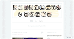 Desktop Screenshot of chocolateandtoast.wordpress.com
