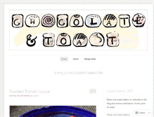 Tablet Screenshot of chocolateandtoast.wordpress.com