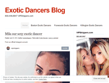 Tablet Screenshot of exoticdancers.wordpress.com