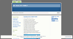 Desktop Screenshot of myhealthyfamiliy.wordpress.com