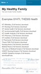 Mobile Screenshot of myhealthyfamiliy.wordpress.com