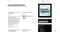 Desktop Screenshot of commdatabase.wordpress.com