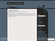 Tablet Screenshot of nelsonbaptist.wordpress.com