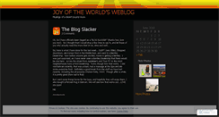 Desktop Screenshot of joyoftheworld.wordpress.com