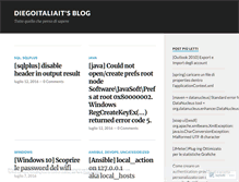 Tablet Screenshot of diegoitaliait.wordpress.com