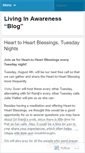 Mobile Screenshot of livinginawareness.wordpress.com