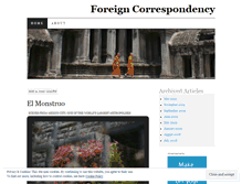 Tablet Screenshot of foreigncorrespondency.wordpress.com