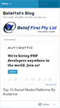Mobile Screenshot of belieffirst.wordpress.com