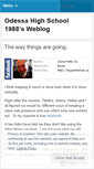 Mobile Screenshot of odessahighschool1988.wordpress.com