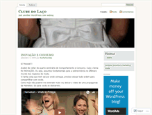 Tablet Screenshot of clubedolaco.wordpress.com