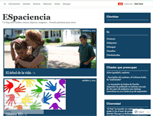 Tablet Screenshot of espaciencia.wordpress.com