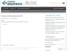 Tablet Screenshot of moneyassurance.wordpress.com