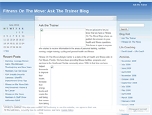 Tablet Screenshot of fitonmove.wordpress.com