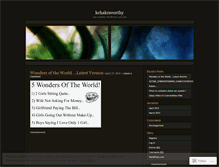 Tablet Screenshot of kchakravorthy.wordpress.com