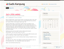 Tablet Screenshot of gadiskampung.wordpress.com