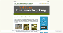 Desktop Screenshot of paulbainesfinewoodworking.wordpress.com