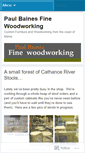 Mobile Screenshot of paulbainesfinewoodworking.wordpress.com