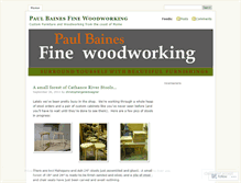 Tablet Screenshot of paulbainesfinewoodworking.wordpress.com