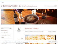 Tablet Screenshot of experimentalsunday.wordpress.com