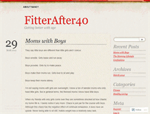 Tablet Screenshot of fitterafter40.wordpress.com