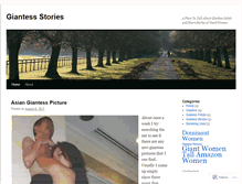Tablet Screenshot of giantessstories.wordpress.com