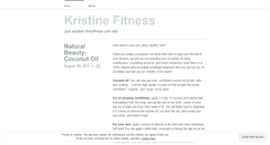 Desktop Screenshot of kristinefitness.wordpress.com