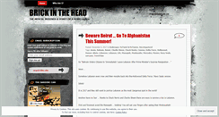 Desktop Screenshot of brickinthehead.wordpress.com