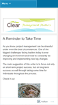 Mobile Screenshot of clearmanagementmatters.wordpress.com