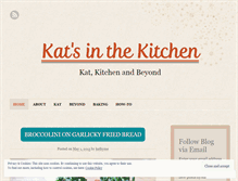 Tablet Screenshot of katsinthekitchen.wordpress.com