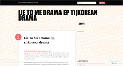 Desktop Screenshot of lietomedramaep11koreandrama570.wordpress.com