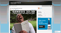 Desktop Screenshot of clarkfamilyfuneral.wordpress.com