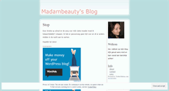 Desktop Screenshot of madambeauty.wordpress.com