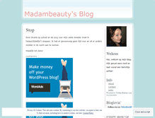 Tablet Screenshot of madambeauty.wordpress.com