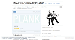 Desktop Screenshot of inappropriateplank.wordpress.com