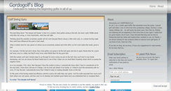 Desktop Screenshot of gordogolf.wordpress.com