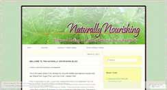 Desktop Screenshot of naturallynourishing.wordpress.com