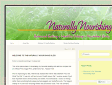 Tablet Screenshot of naturallynourishing.wordpress.com