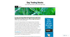 Desktop Screenshot of daytradingstocks.wordpress.com
