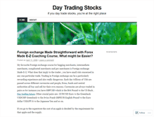 Tablet Screenshot of daytradingstocks.wordpress.com
