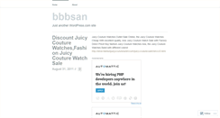 Desktop Screenshot of bbbsan.wordpress.com