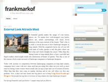 Tablet Screenshot of frankmarkof.wordpress.com