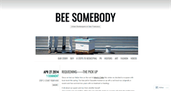 Desktop Screenshot of beesomebody.wordpress.com