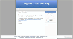 Desktop Screenshot of hoghtonjudoclub.wordpress.com