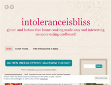 Tablet Screenshot of intoleranceisbliss.wordpress.com