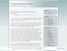Tablet Screenshot of frugalsophisticate.wordpress.com
