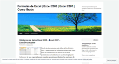 Desktop Screenshot of formulasdeexcel.wordpress.com