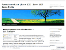 Tablet Screenshot of formulasdeexcel.wordpress.com