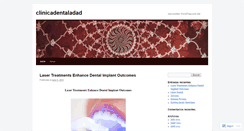 Desktop Screenshot of clinicadentaladad.wordpress.com